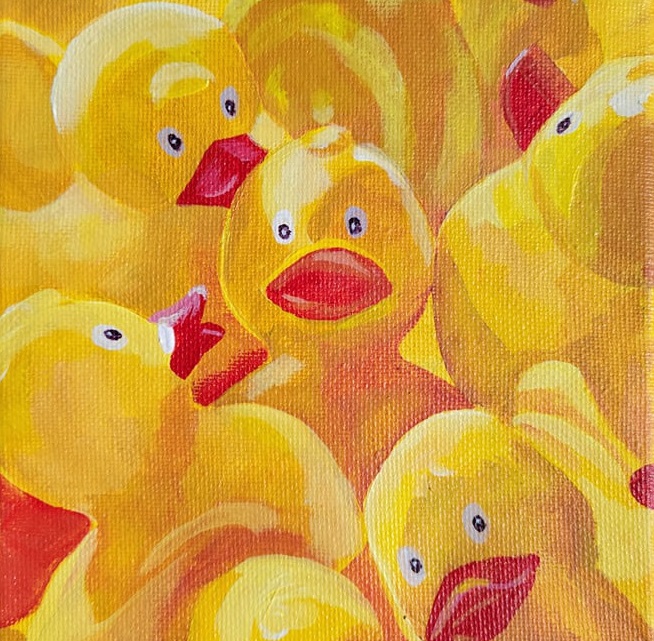 Click here to view Rubber Ducky in a Crowd by Heidi Tournoux Studios Gallery