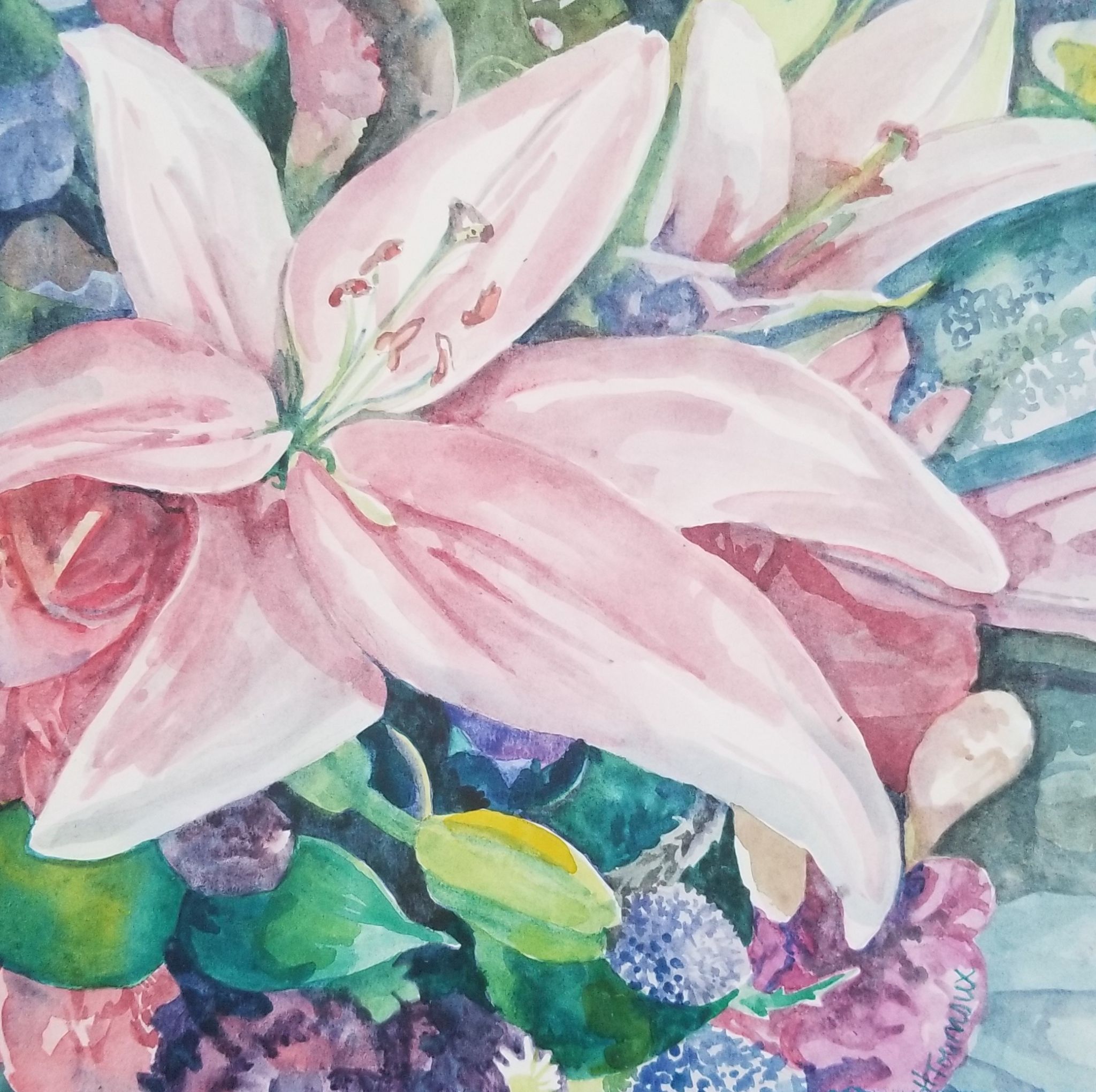 Click here to view Pink Lily Bunch by Heidi Tournoux Studios Gallery