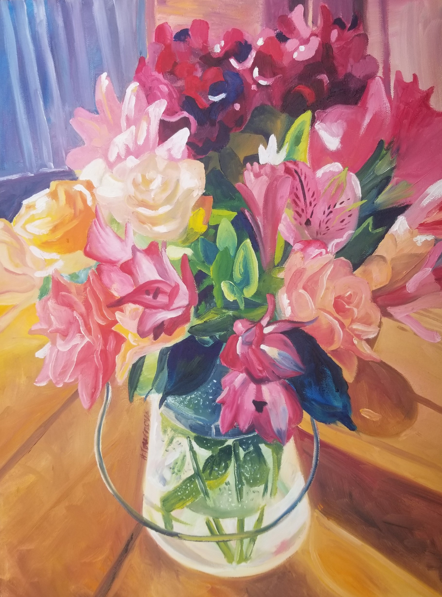 Click here to view Floral in a Clear Vase by Heidi Tournoux