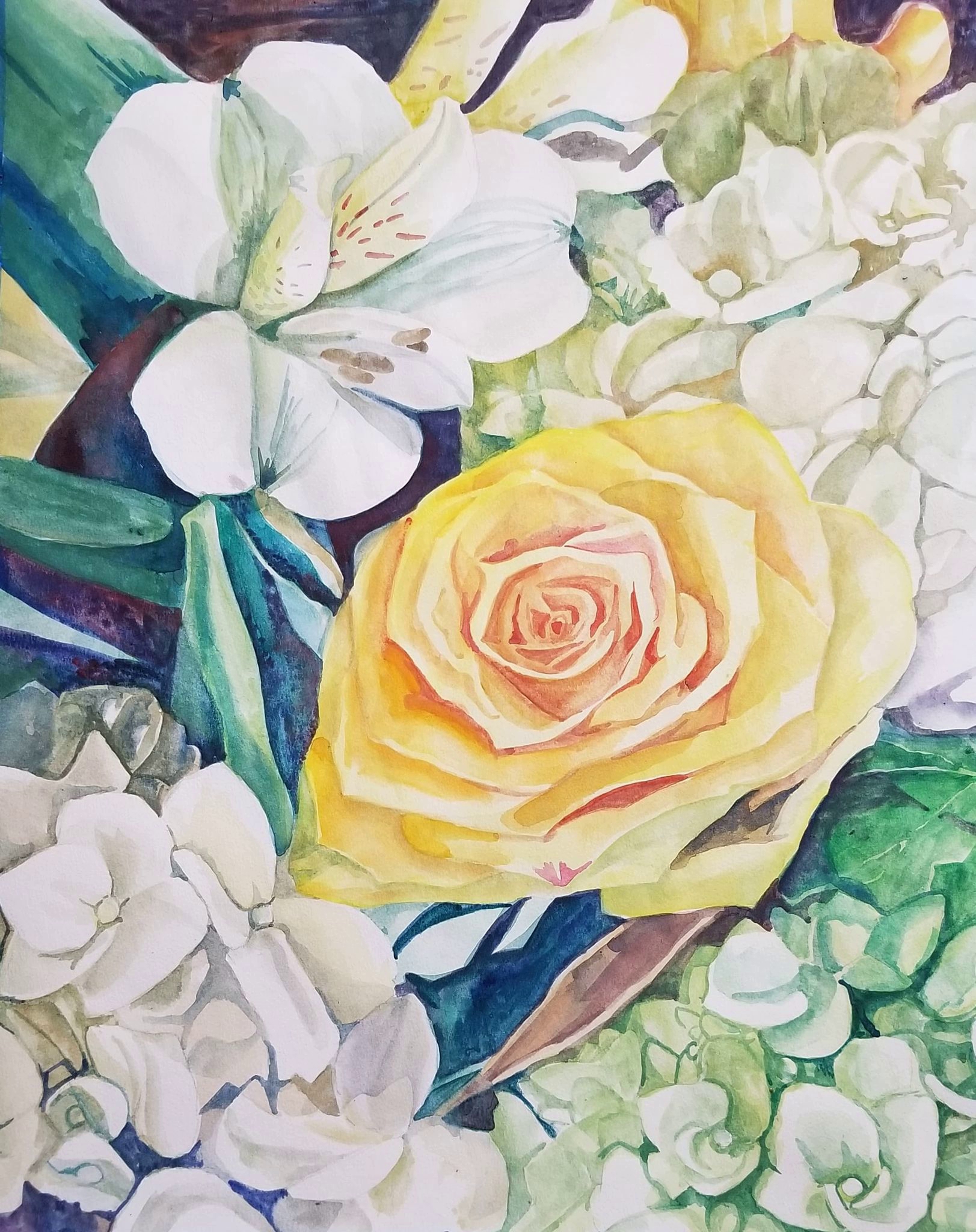 Click here to view Yellow Watercolor Rose by Heidi Tournoux Studios Gallery